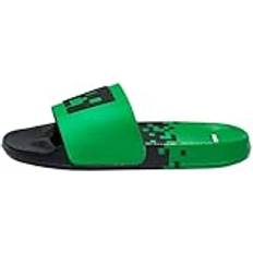 Minecraft Pojkar Sliders Creeper Pojkar Sandaler Gaming Pool Skor Barn Sliders Officiell Merchandise Grönt