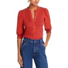 XXS Blouses Veronica Beard Coralee Top Brick Red