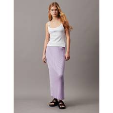 Calvin Klein Skirts Calvin Klein Women's Ribbed Monogram Logo Sweater Maxi Skirt Purple