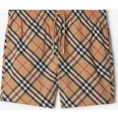 Burberry Herr Badkläder Burberry Rutiga Badshorts Med Dragsko - Multicolor
