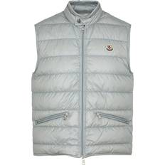 Men - Silver Vests Moncler Gui Quilted Shell Gilet Silver 3, Men's Designer Gilet, Male