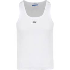 Off-White Tank Tops Off-White Off Stamp Rib Tank Top - Black