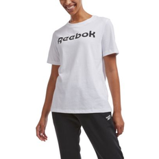 Reebok Women T-shirts Reebok Women's Logo-Print Crewneck T-Shirt White