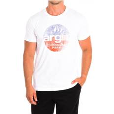 Mens Short Sleeve T-Shirt TMR313-JS259 White Cotton