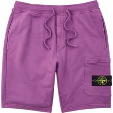 Stone Island Trousers & Shorts Stone Island Logo Cotton Shorts Purple