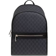 Gucci Men Backpacks Gucci monogram-pattern canvas backpack Herren Baumwolle/Canvas Einheitsgröße Grau