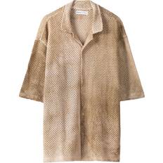 Short Shirts Bershka Hemd hellbraun