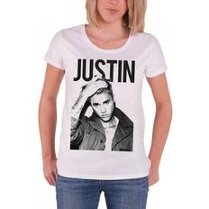 Justin Bieber Camiseta atrevida para mujer/dama - Blanco