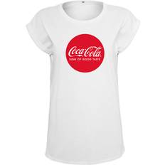 Abbigliamento Urban Classics Classic Coca Cola Round Logo - Blanc