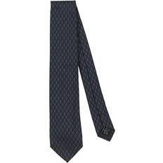 Ties on sale Dunhill Man Ties & bow ties Navy blue Mulberry silk