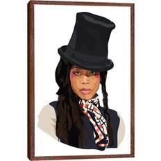 Ebern Designs Erykah Badu Mckay Print on Canvas 101.6 Framed Art