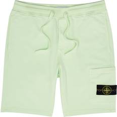 Stone Island Trousers & Shorts Stone Island Logo Cotton Shorts Light Green