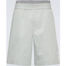 Bottega Veneta Light Cotton Twill Shorts Blue Man