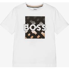 BOSS Boys Cotton T-Shirt - White