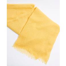 Women Scarfs River Island Womens Yellow Lightweight Tassel Scarf One