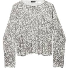 Leopard - Unisex Jumpers Balenciaga Leopard Sweater Brown Unisex Cotton