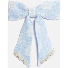 Sister Jane Sister Jane Rodeo Tweed Hair Bow Blue