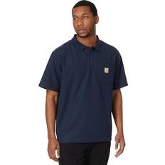Carhartt Polotrøjer Carhartt Midweight S/S Pocket Polo - Navy