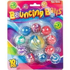 Billig Fidgetlegetøj Toi-Toys Fun Bouncing Balls Marble 10 pcs