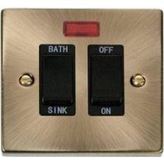 SE Home Antique Brass 20A DP Sink/bath Switch Gold