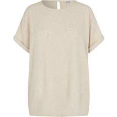 Herre - Hør T-shirts mbyM Amana LW-M T-shirt Sand