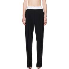 Alexander Wang Black Pleated Trousers BLACK 001