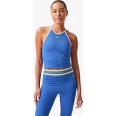 Lacoste Tank Tops Lacoste Women's x Bandier All Motion Colorblock Tank Blue