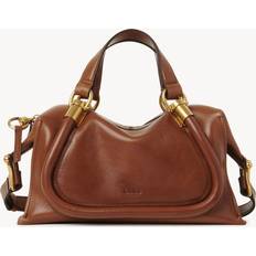 Bags Chloé Small Paraty 24 bag in soft leather Brown Size OneSize 100% Calf-skin leather OneSize