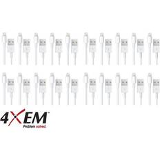 4XEM 20 Pack 3ft 1m Lightning Cable Compatible with Apple iPhone/iPad/iPod 4XLIGHTNING20PK