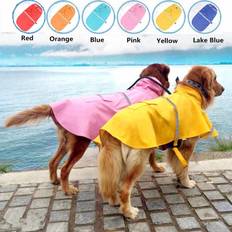 Pets Greenzech Dog Raincoat Waterproof Rain Coat Jacket Coat Fleece