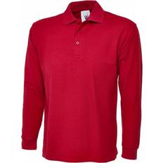 Homme - Taille unique Chemises Uneek Classic Langarm Poloshirt - Rot