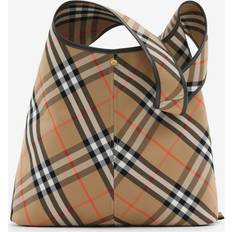 Burberry Vesker Burberry Burberry-Check Large Borse A Spalla Beige-Donna