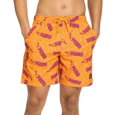 Puma XL Swimming Trunks Puma Men's Swim Novelty 7" Swim Trunks Orange