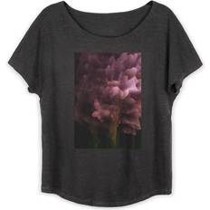 Boyfriend T-shirts Vida Boatneck Boyfriend Tee Pink Hyacinth Flower Original Artist Printed Pattern