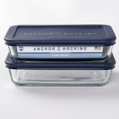 Anchor Hocking storage lids, 3 rectangular Food Container