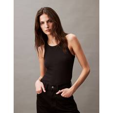 Calvin Klein Women Tank Tops Calvin Klein Women's Cotton Contour Rib Tank Black