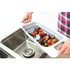 Colanders Over The Sink Rectangular Grey Colander