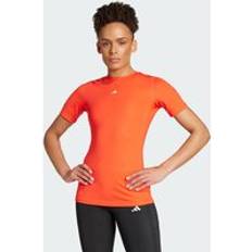 Fotboll - Orange Kläder adidas Techfit Training T-shirt - Röd