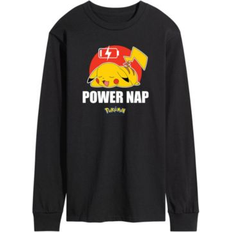 Airwaves Men's Pokemon Power Nap Long Sleeve T-shirt Black X-Large