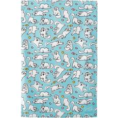 Kitchen Towels Simon's cat tea cotton Kitchen Towel Blue