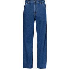 Carhartt WIP Mens Blue Single-knee Relaxed-fit Jeans BLUE