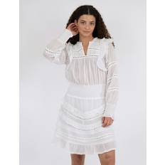 Neo Noir Vita Klänningar Neo Noir Harmoni Voile Dress Dam Korta Klänningar
