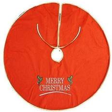 Red Christmas Tree Skirts Henbrandt Large christmas xmas tree skirt base cover Christmas Tree Skirt