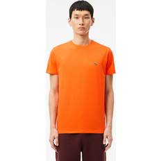 Lacoste Orange T-shirts Lacoste Cotton Pima T-shirt - Orange