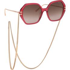 Solglasögon Chopard Damen IKCH370 07AK Gläser Sonnenbrillen Acetat - Rot/Braun