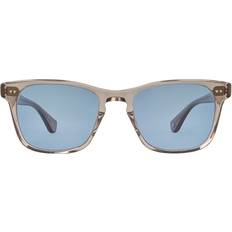 Garrett Leight Torrey Sun Pacifica Square Unisex Sunglasses - Transparent Clay