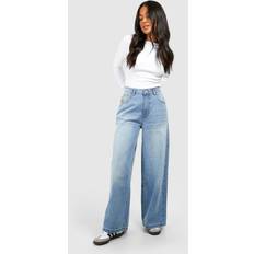 The Petite Wide Leg 28 Inch Jean - Blue
