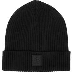 Moose Knuckles Unisex Clothing Moose Knuckles Mariner Ribbed Merino Wool Beanie Black