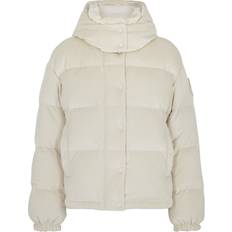 Moncler Daos Quilted Velour Jacket Ivory