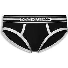 Dolce & Gabbana Briefs Men's Underwear Dolce & Gabbana Men's Midi Briefs Black/White 7/XL